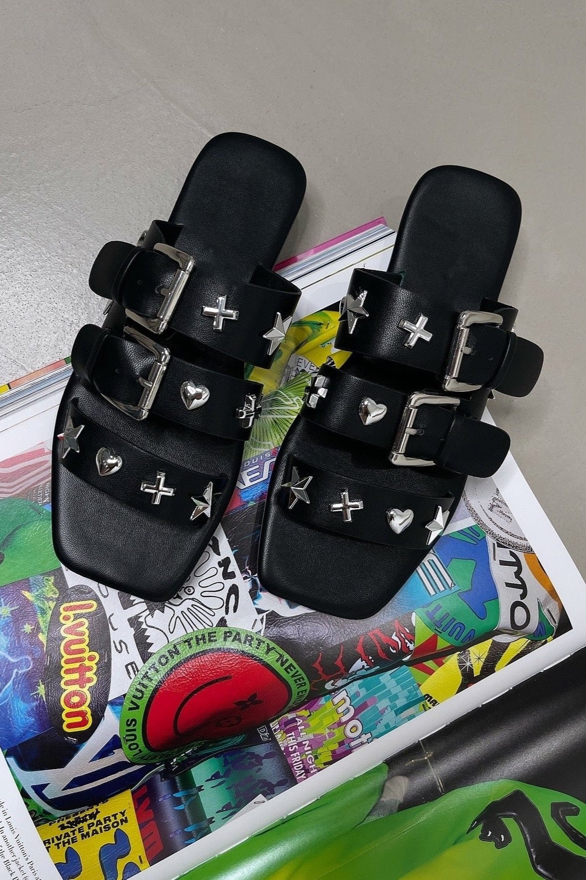 Harlow Sandals - Black - Trice Boutique