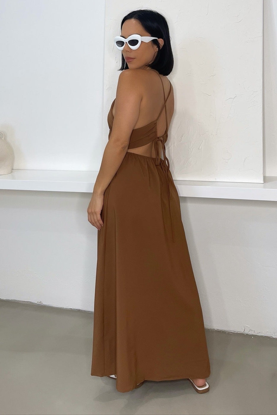 Grace Dress - Brown