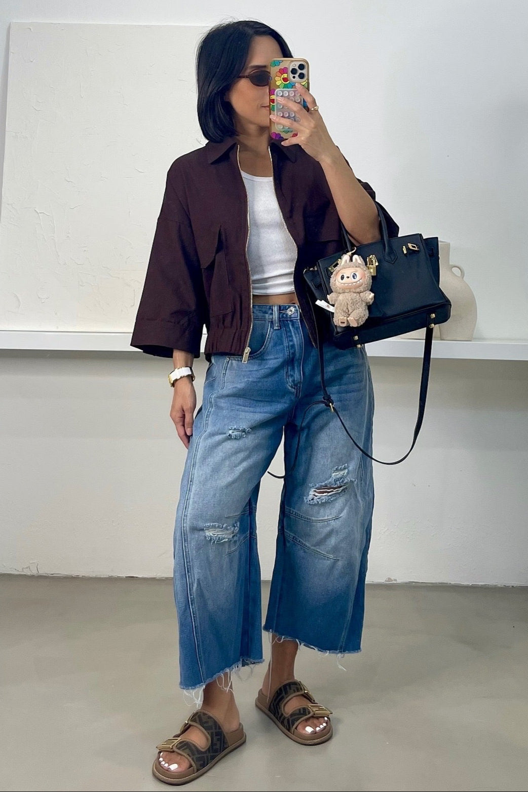 Tessa Over Shirt - Brown