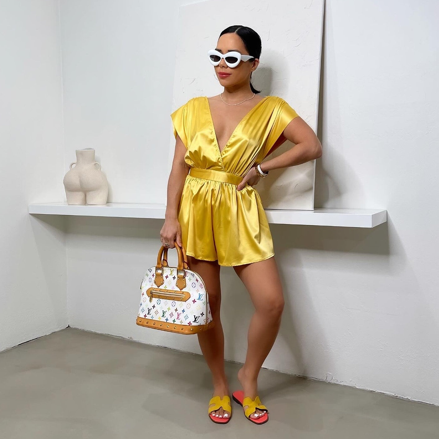 Macy Romper - Gold