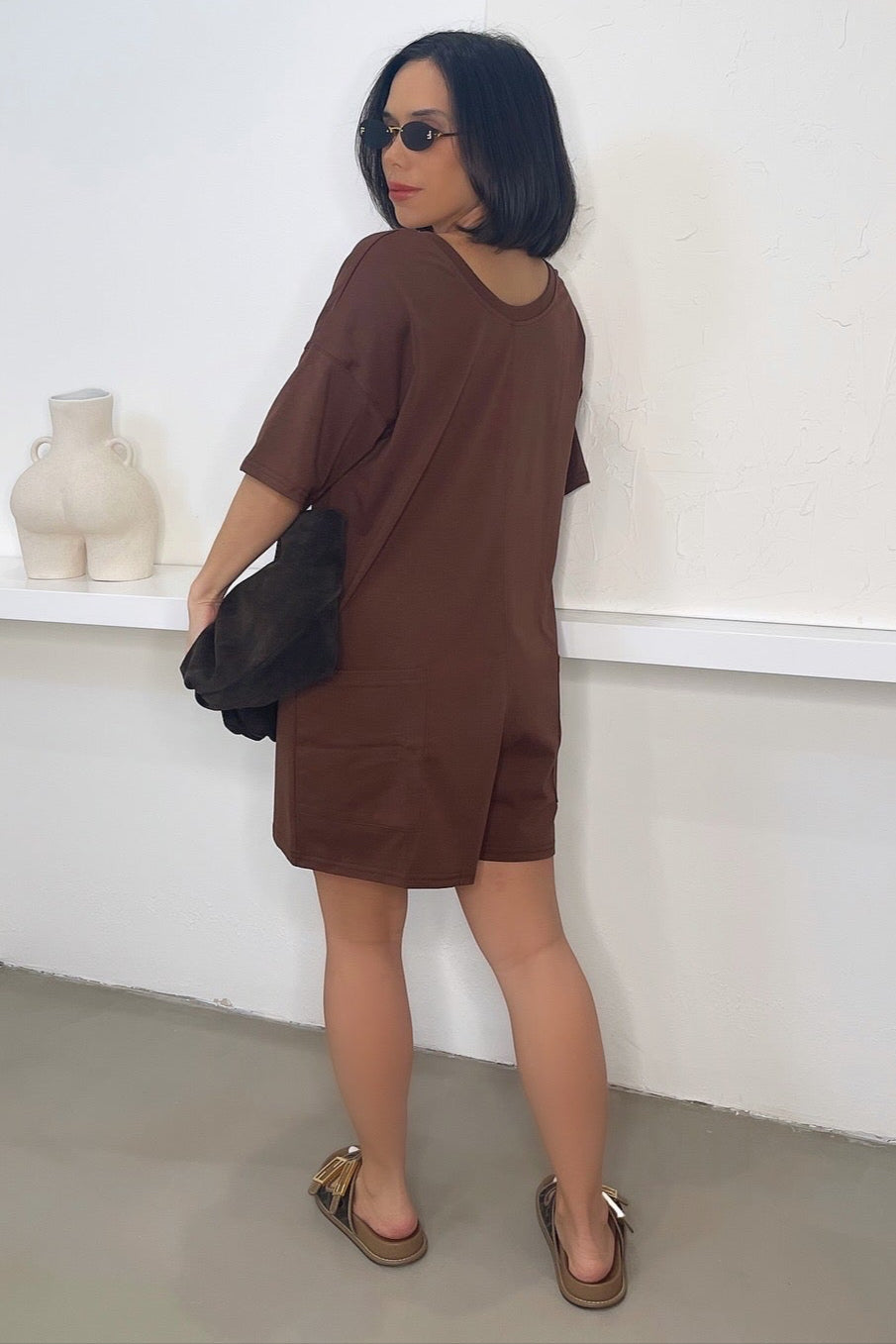 Tia Romper - Brown