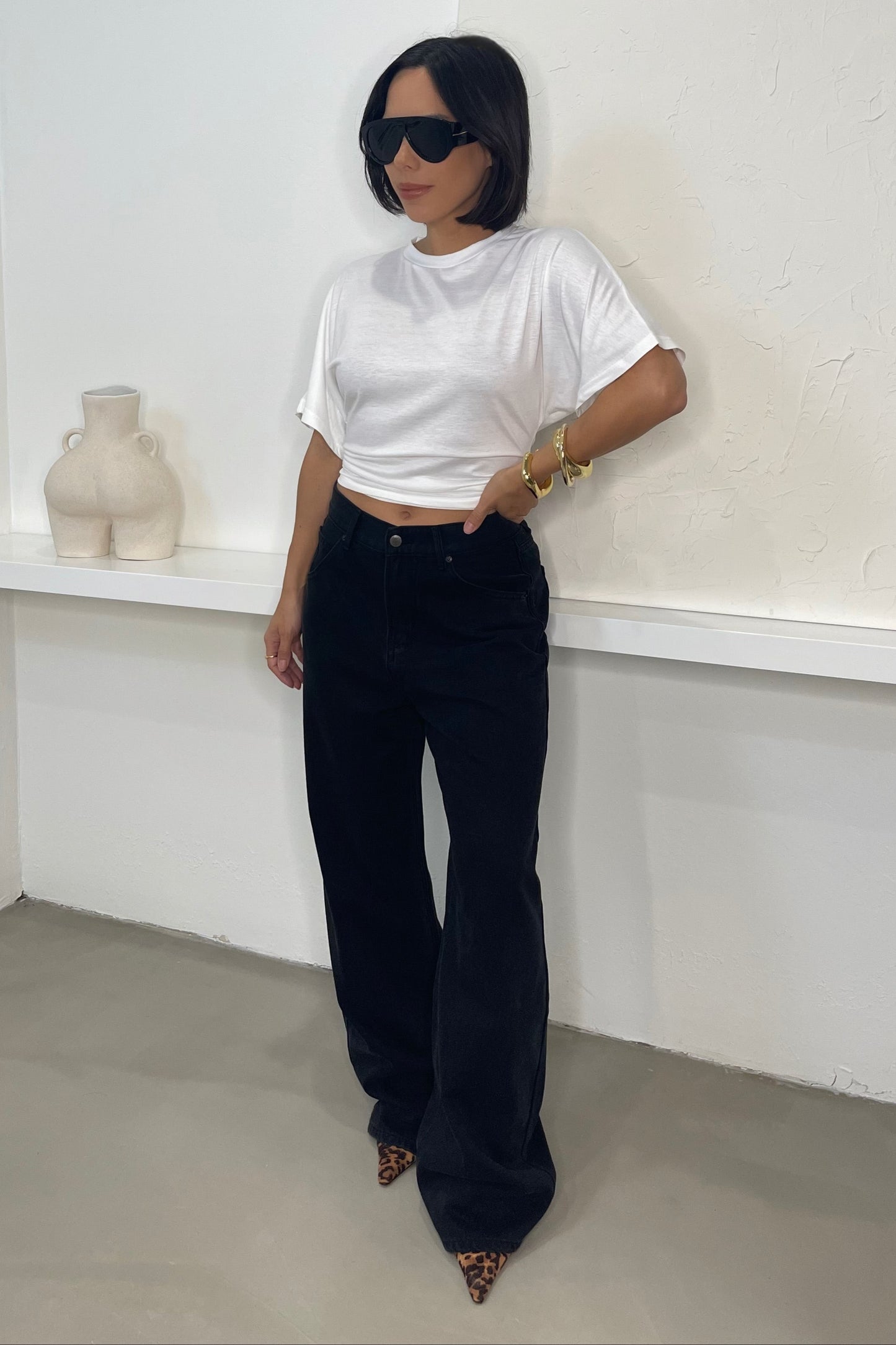 Addison High Waisted Jeans - Black