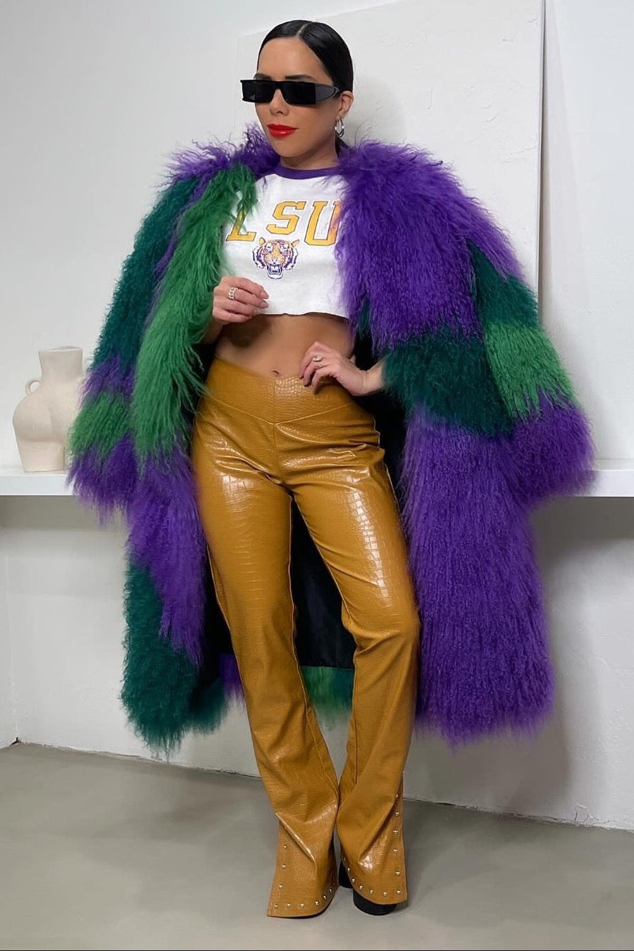 Cammie Faux Croc Pants - Trice Boutique
