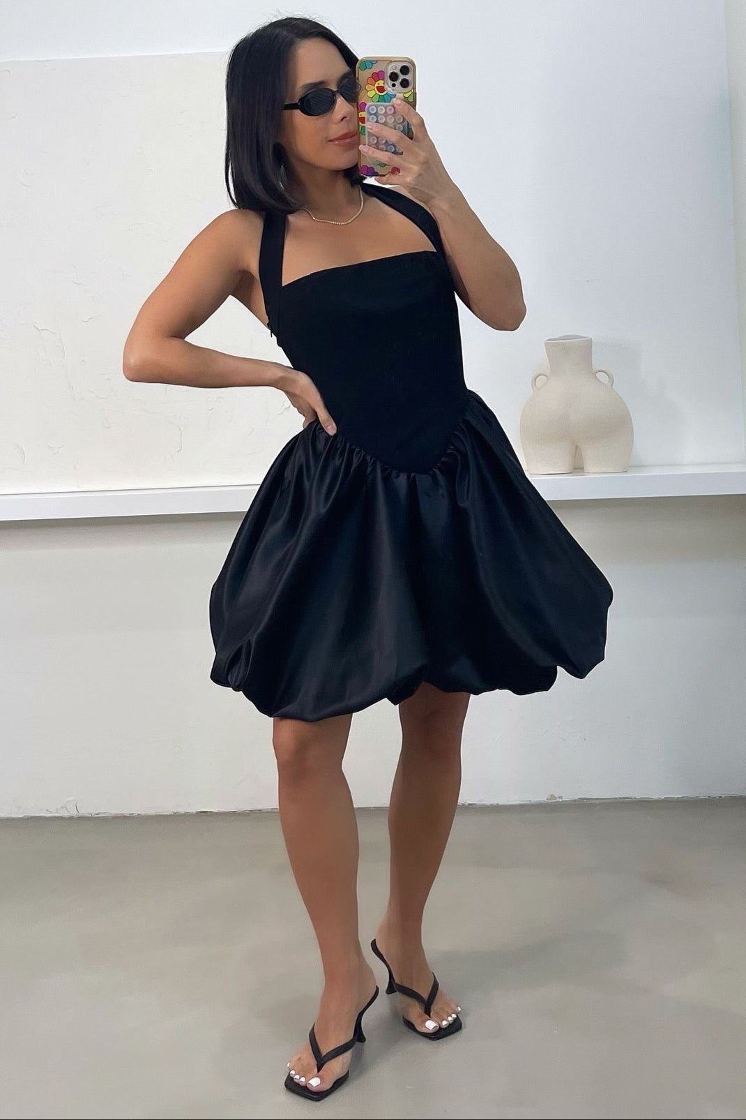 Jenni Bubble Dress - Black