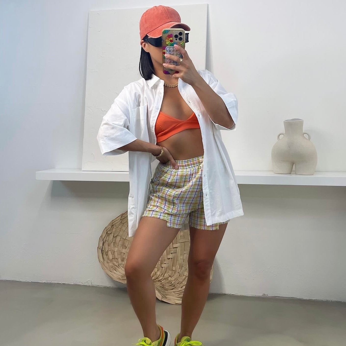 Vintage Dad Hat - Orange - Trice Boutique