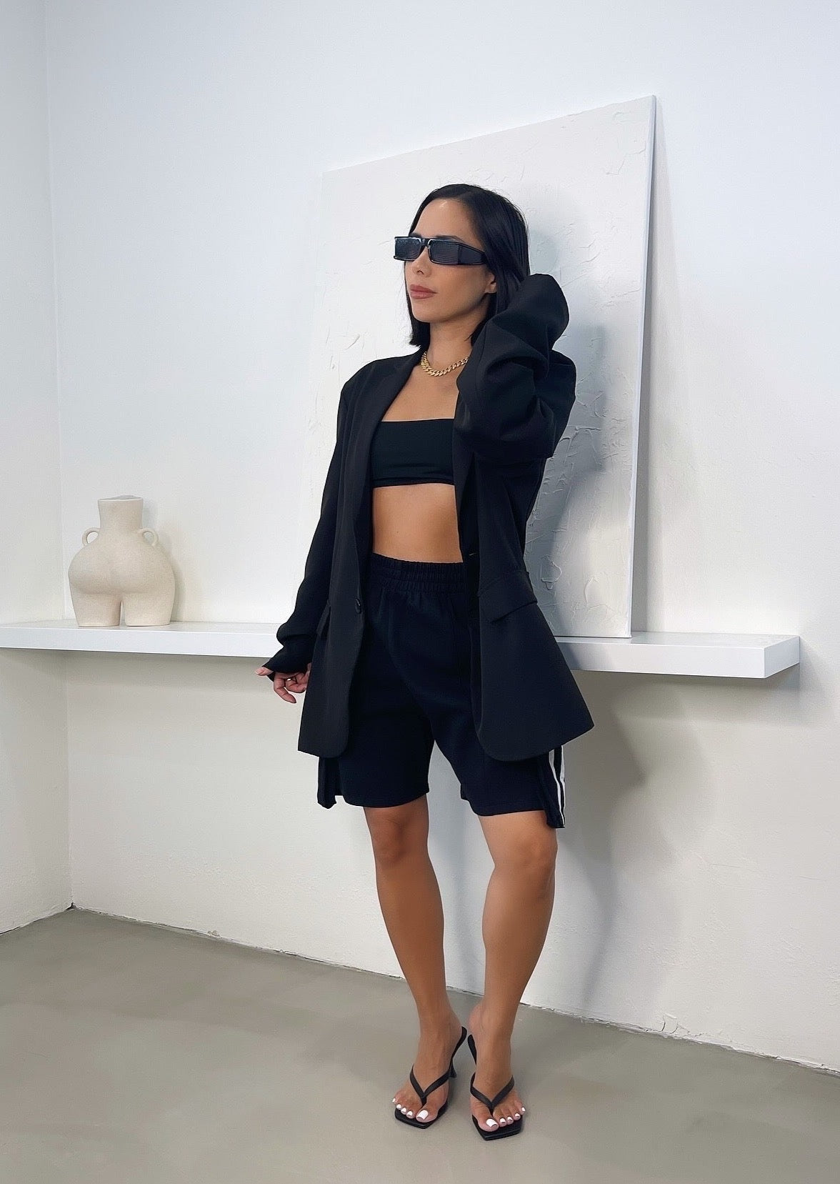 Ajay Cargo Shorts - Black - Trice Boutique