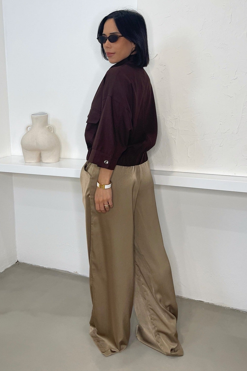 Tessa Over Shirt - Brown