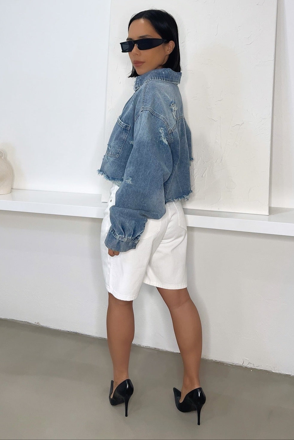 Serena Bermuda Shorts - White