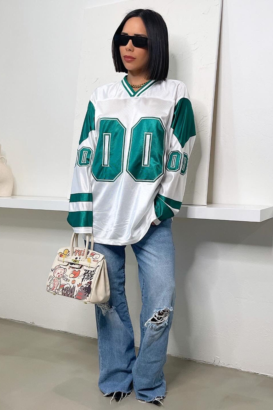 Game Time Jersey - White/Green