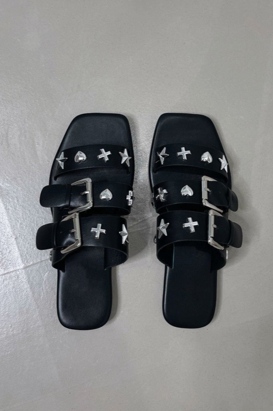 Harlow Sandals - Black - Trice Boutique