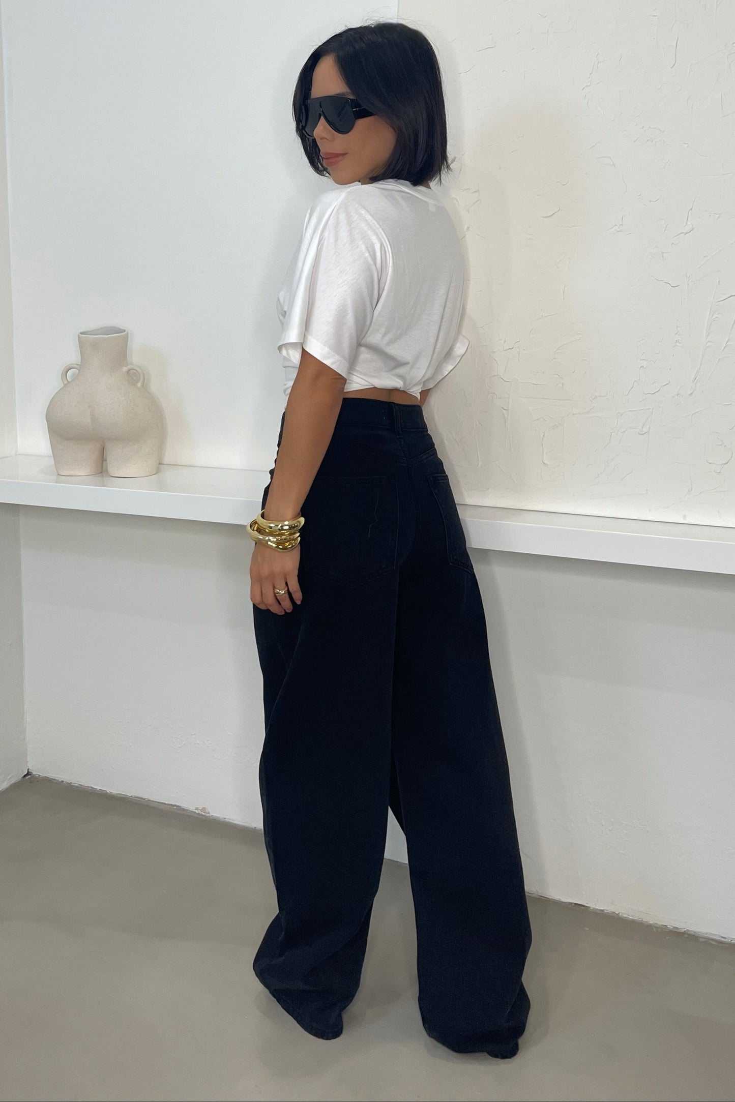 Addison High Waisted Jeans - Black