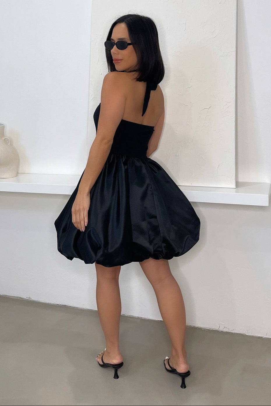 Jenni Bubble Dress - Black