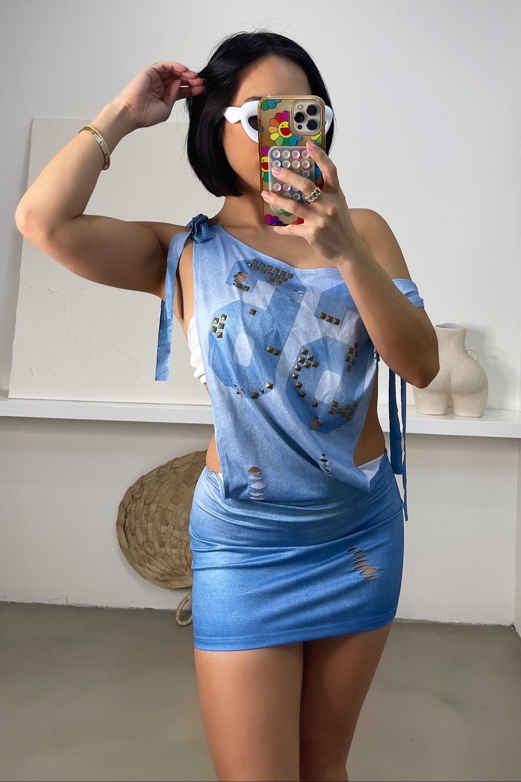 Kiana Mini Dress - Blue