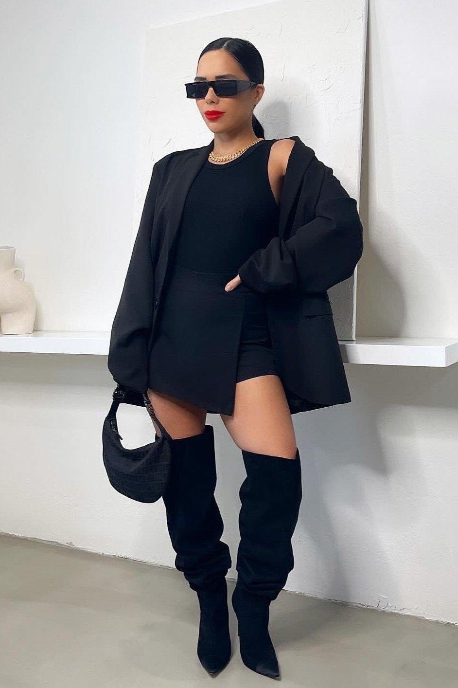 Sienna Tank Bodysuit (Final Sale) - Black - Trice Boutique