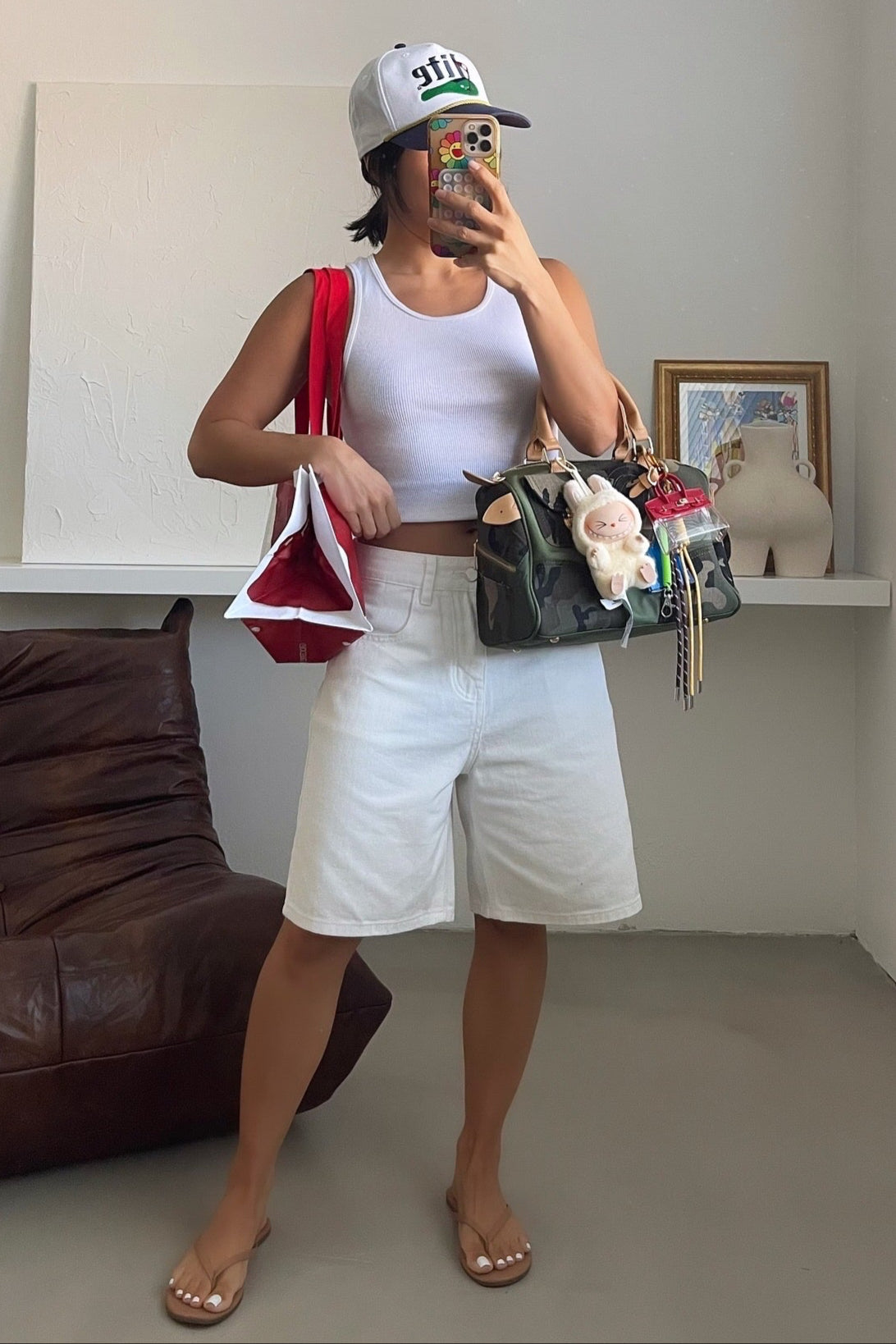 Serena Bermuda Shorts - White