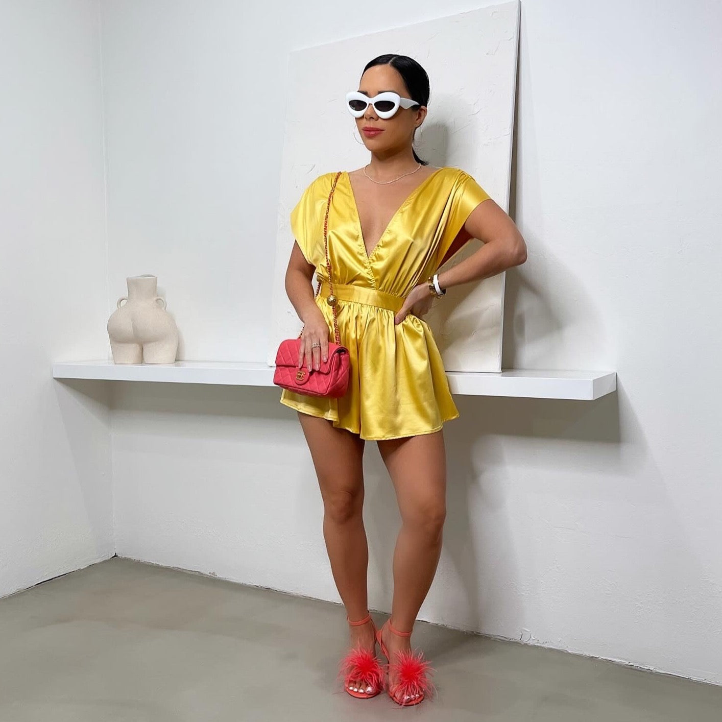 Macy Romper - Gold