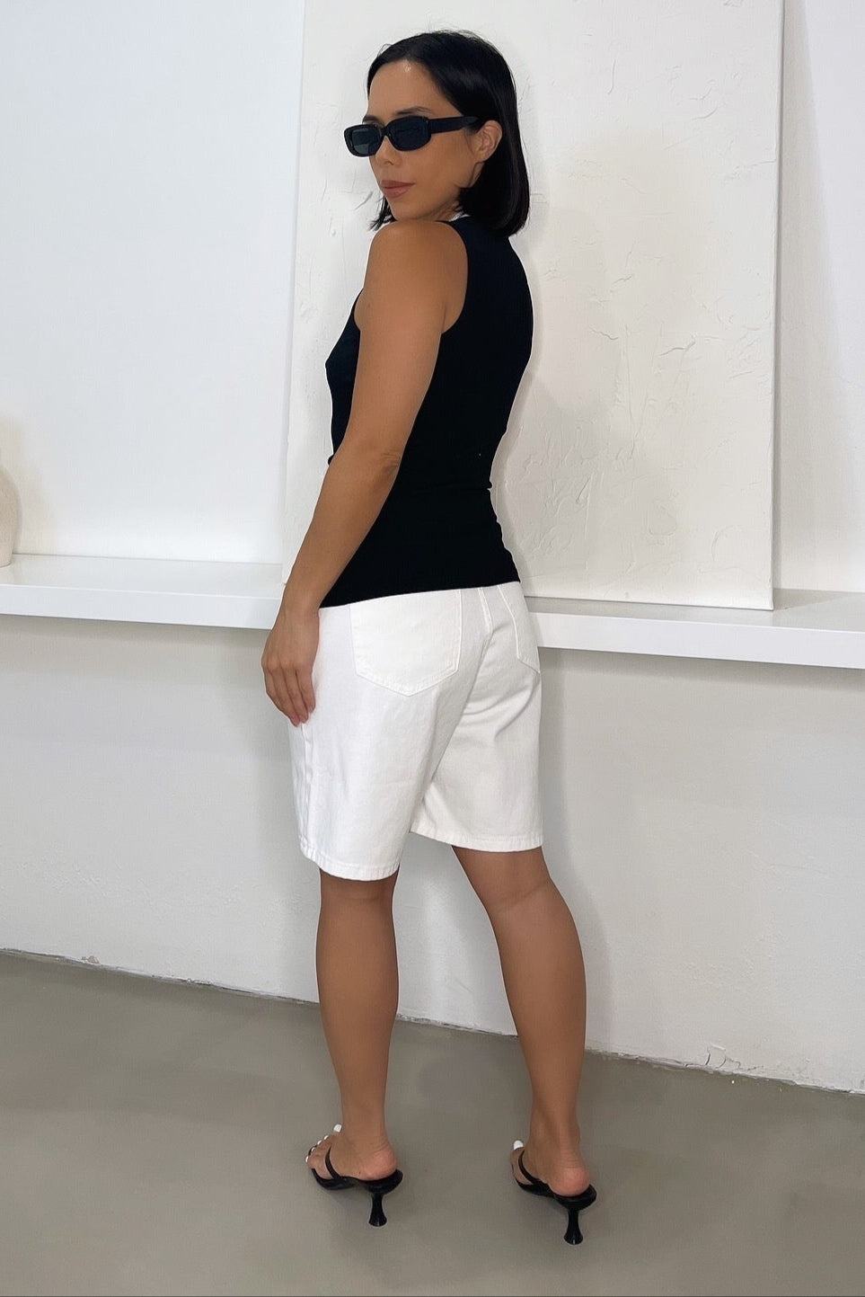 Serena Bermuda Shorts - White