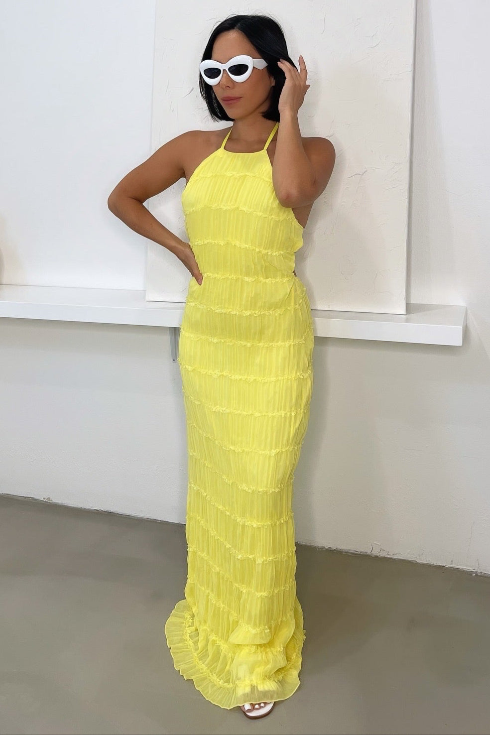 Amelia Maxi Dress - Yellow