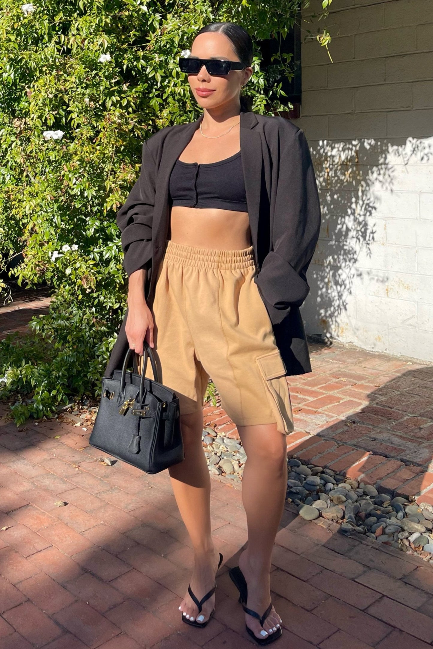 Ajay Cargo Shorts - Camel - Trice Boutique