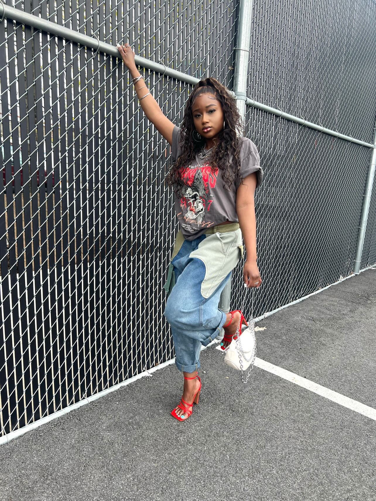 Cargo Cropped Jeans - Multi