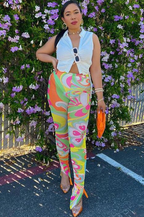 Miami Mami Leggings - Multi - Trice Boutique