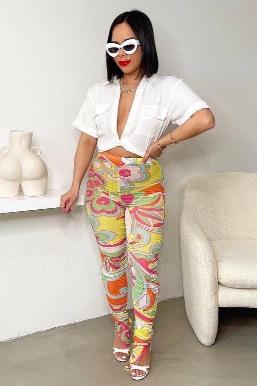 Miami Mami Leggings - Multi - Trice Boutique