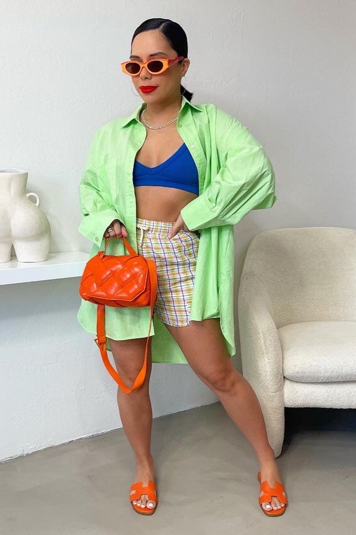 Maya Plaid Shorts - Multi - Trice Boutique