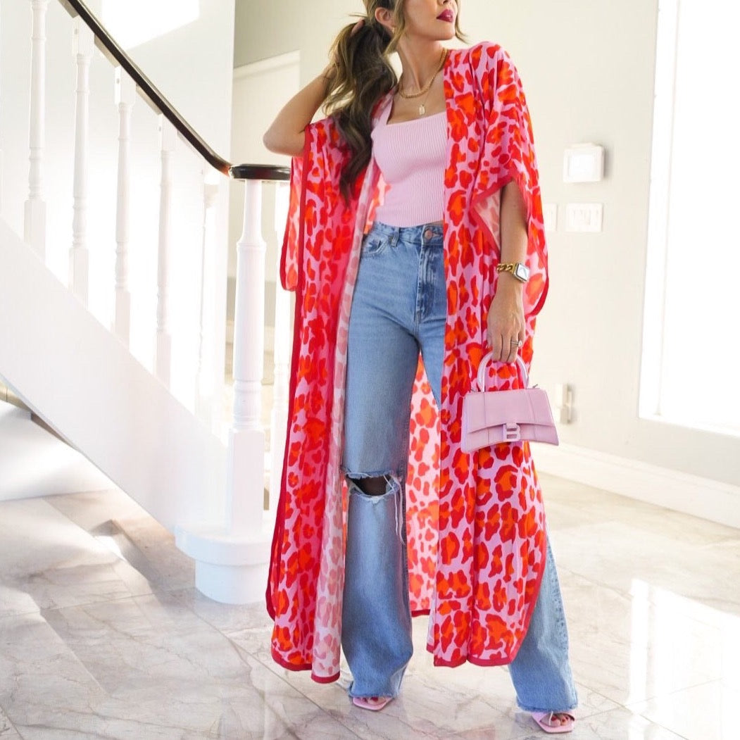 Leopard Kimono - Trice Boutique