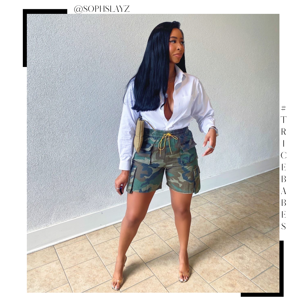 Camo Cargo Shorts - Camo - Trice Boutique