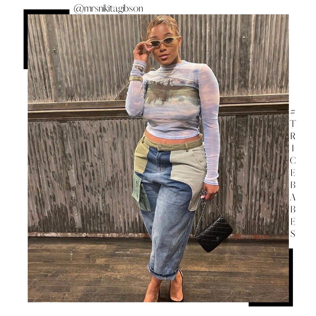 Cargo Cropped Jeans - Multi - Trice Boutique
