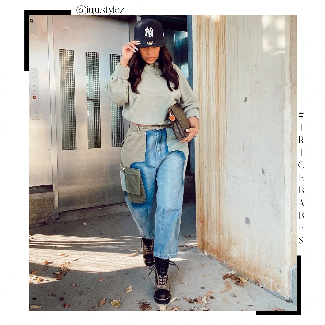 Cargo Cropped Jeans - Trice Boutique