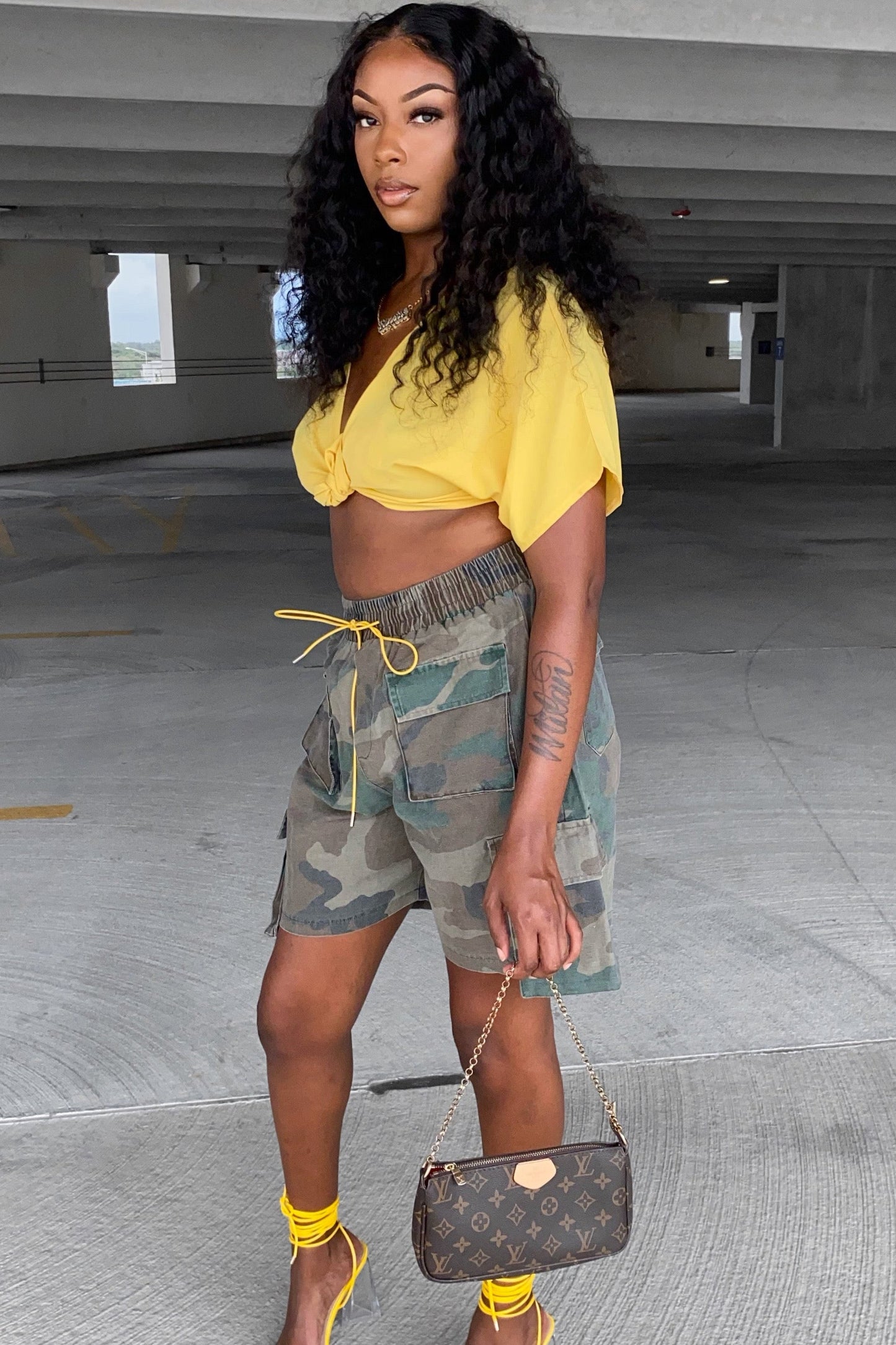 Camo Cargo Shorts - Camo - Trice Boutique