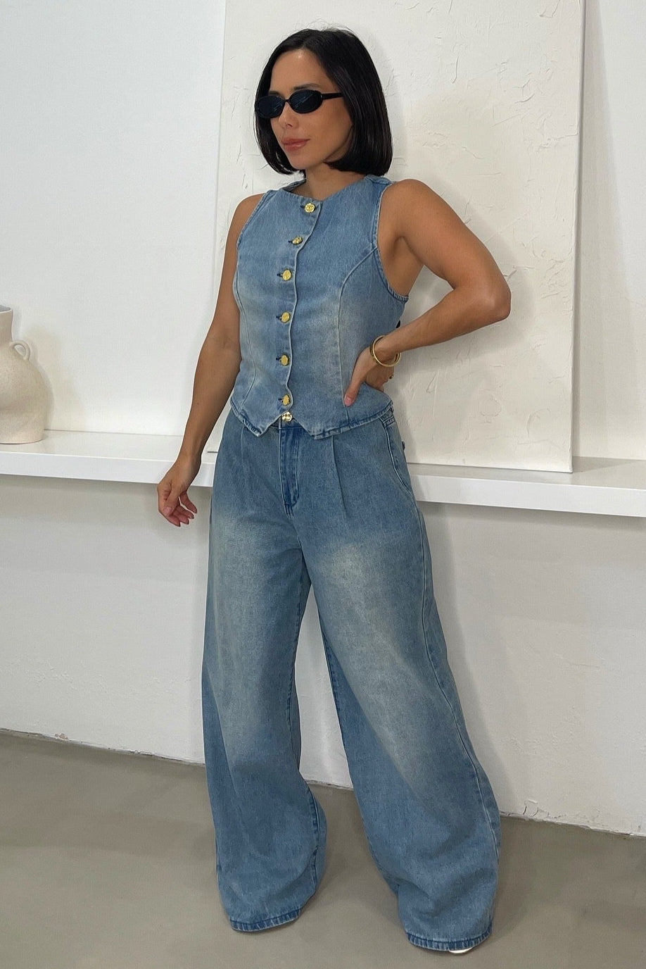 Raven Two-Piece Set - Denim