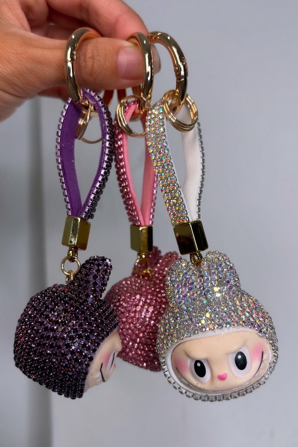 Bubu Rhinestone Bag Charm - Multi