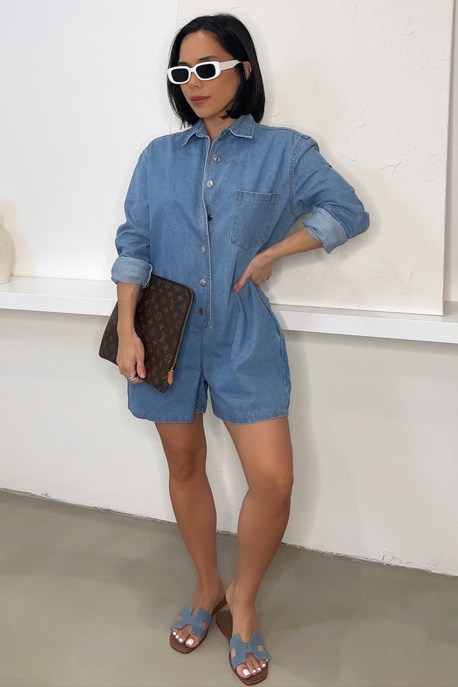 Norah Romper - Denim