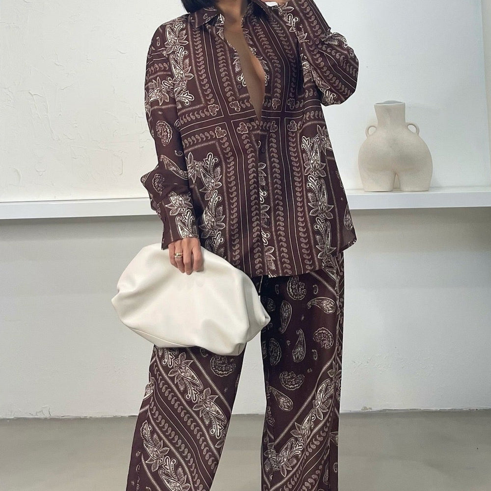 
                      
                        Carti Two Piece Set - Brown/White
                      
                    