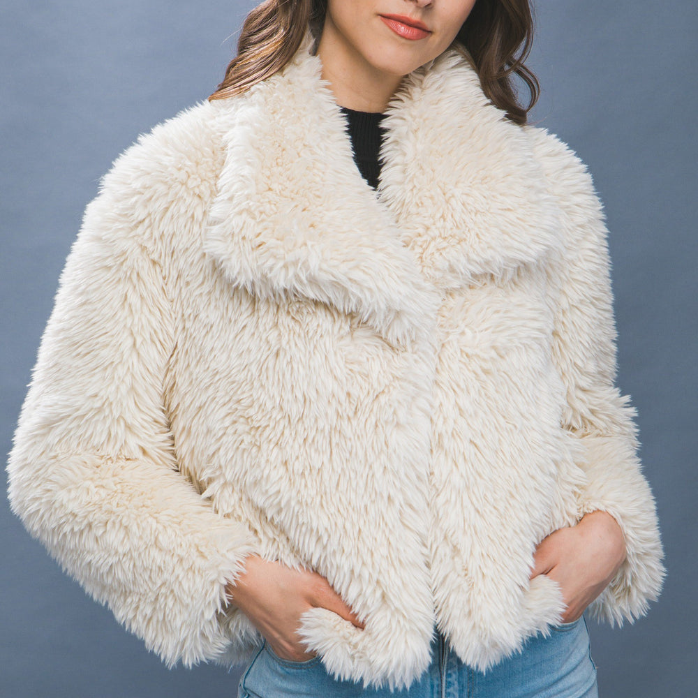 
                      
                        Aspen Faux Fur Jacket - Ivory
                      
                    