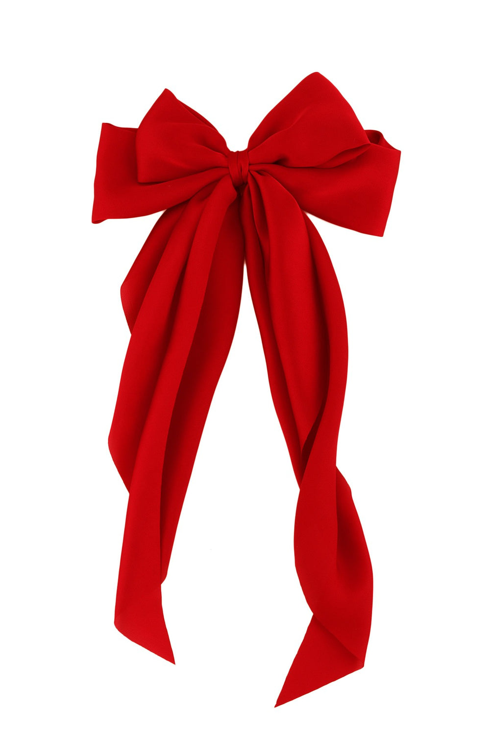 Ribbon Hair Bow - Red