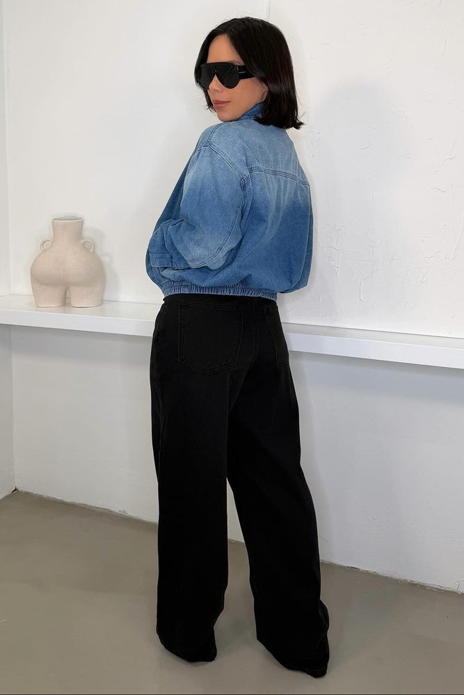 
                      
                        Gwen Bomber Jacket - Denim
                      
                    