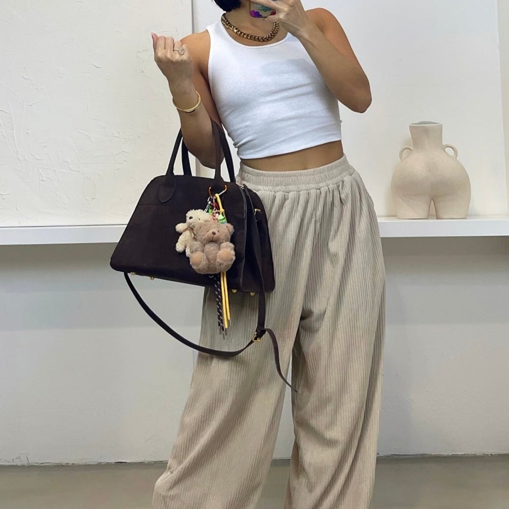 
                      
                        Jade Wide Leg Pants - Taupe
                      
                    