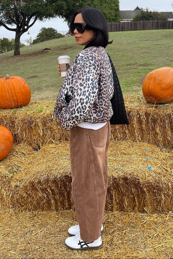 Rya Bomber Jacket - Leopard