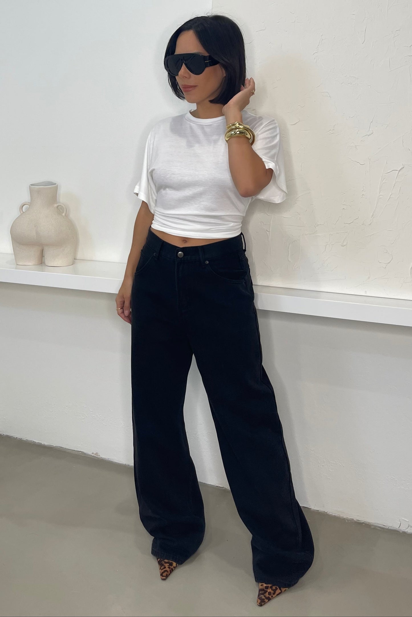 Addison High Waisted Jeans - Black