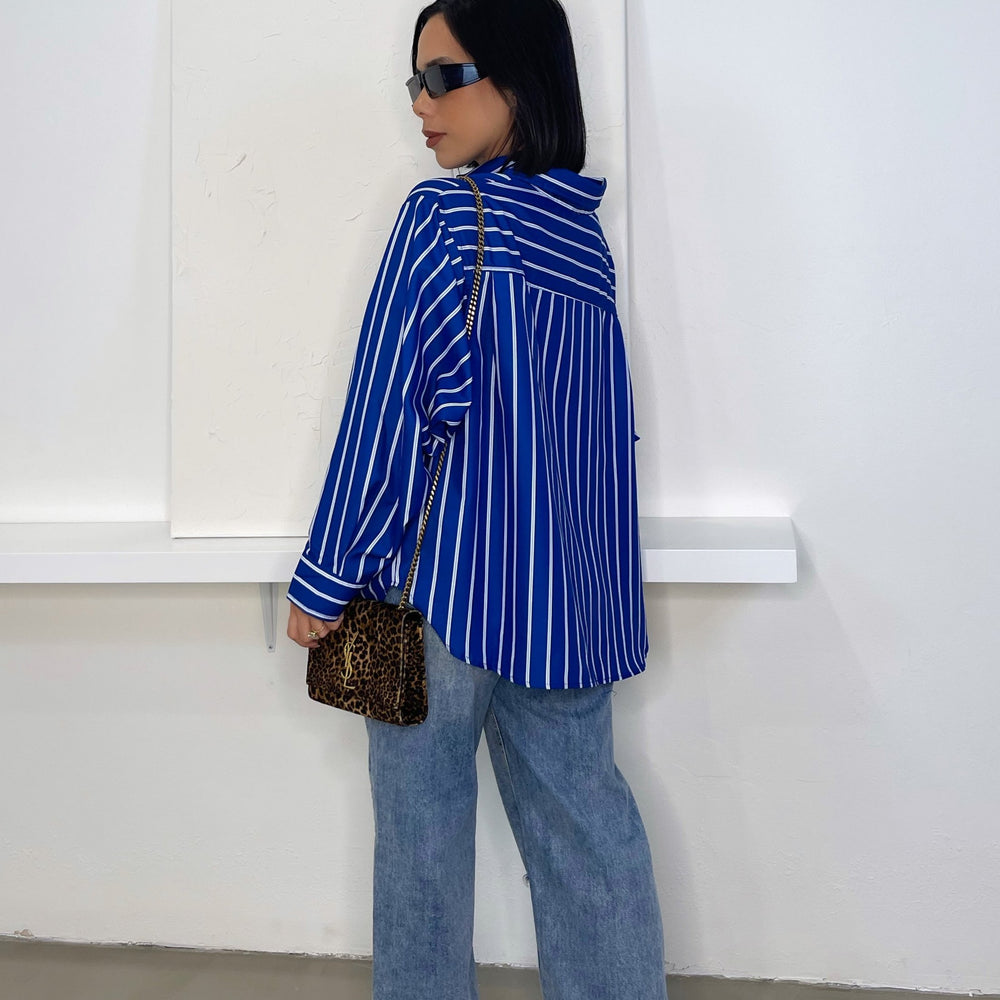 Ford Oversized Shirt - Blue - Trice Boutique