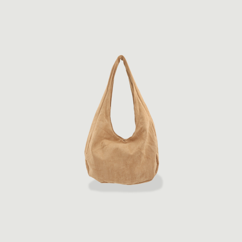 
                      
                        Slouchy Faux Suede Shoulder Bag - Khaki
                      
                    