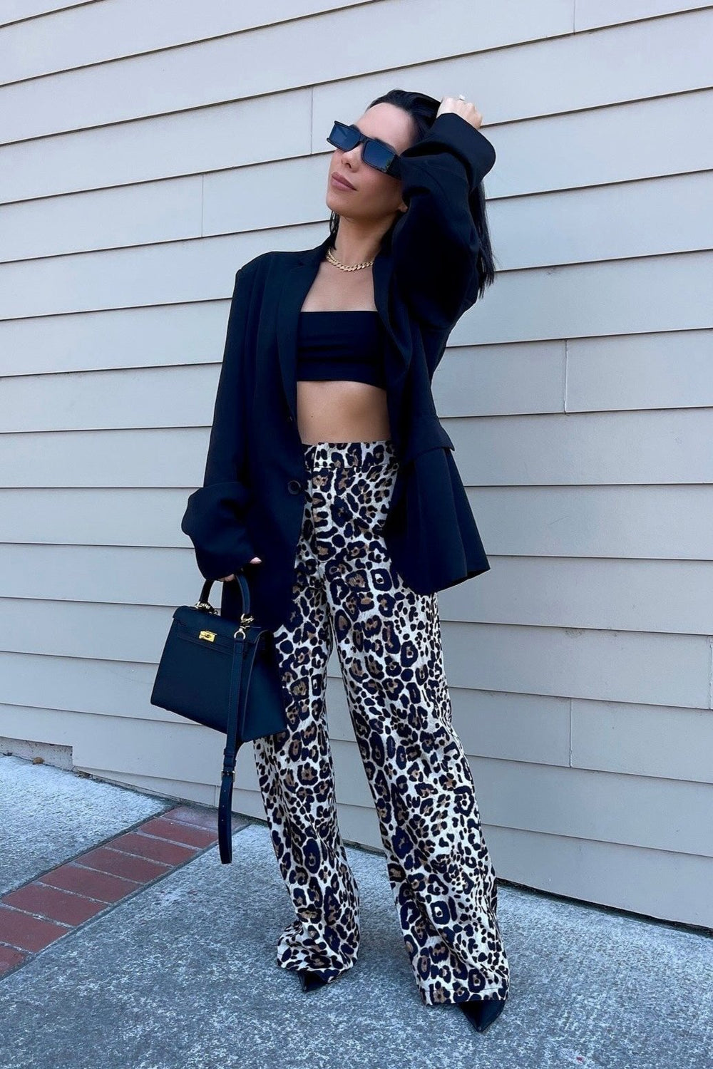 Leopard Print Trousers - Leopard