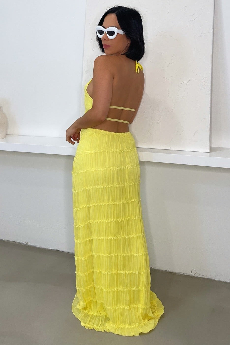 Amelia Maxi Dress - Yellow