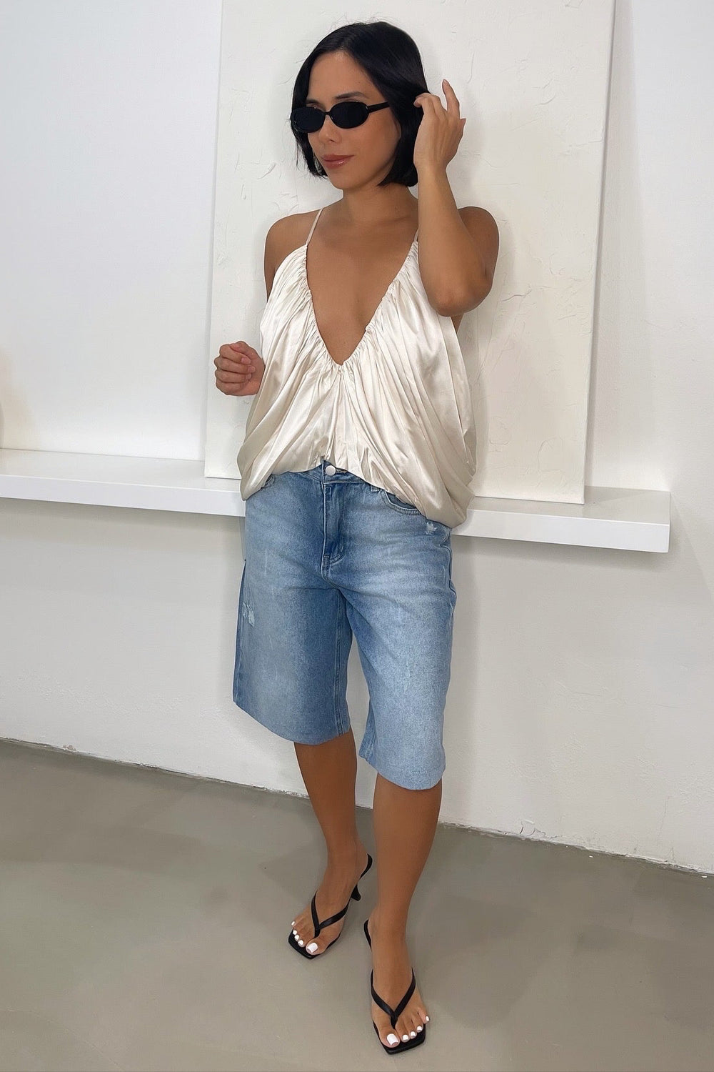 Sia Jorts - Denim