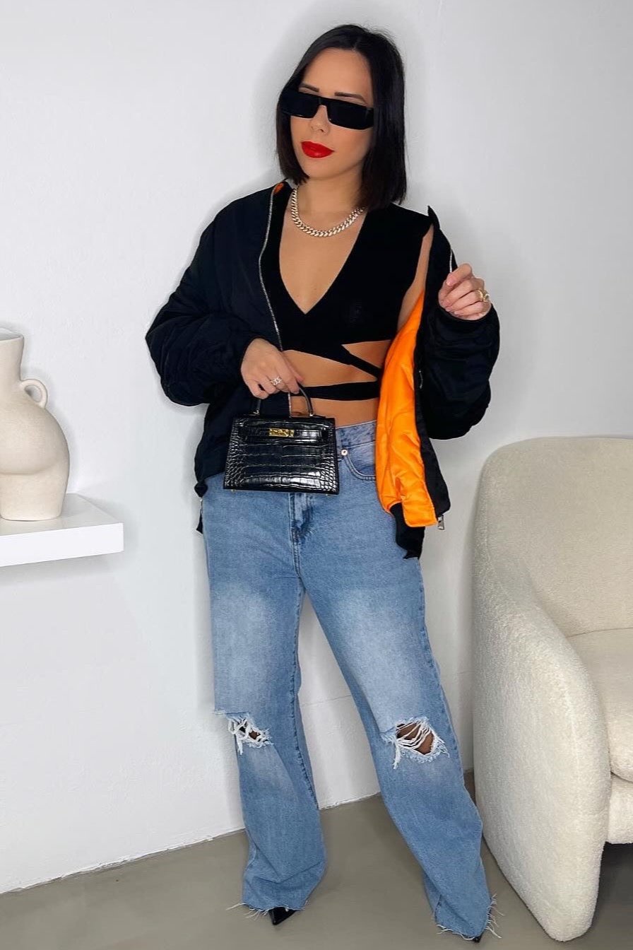 Oversized Bomber Jacket