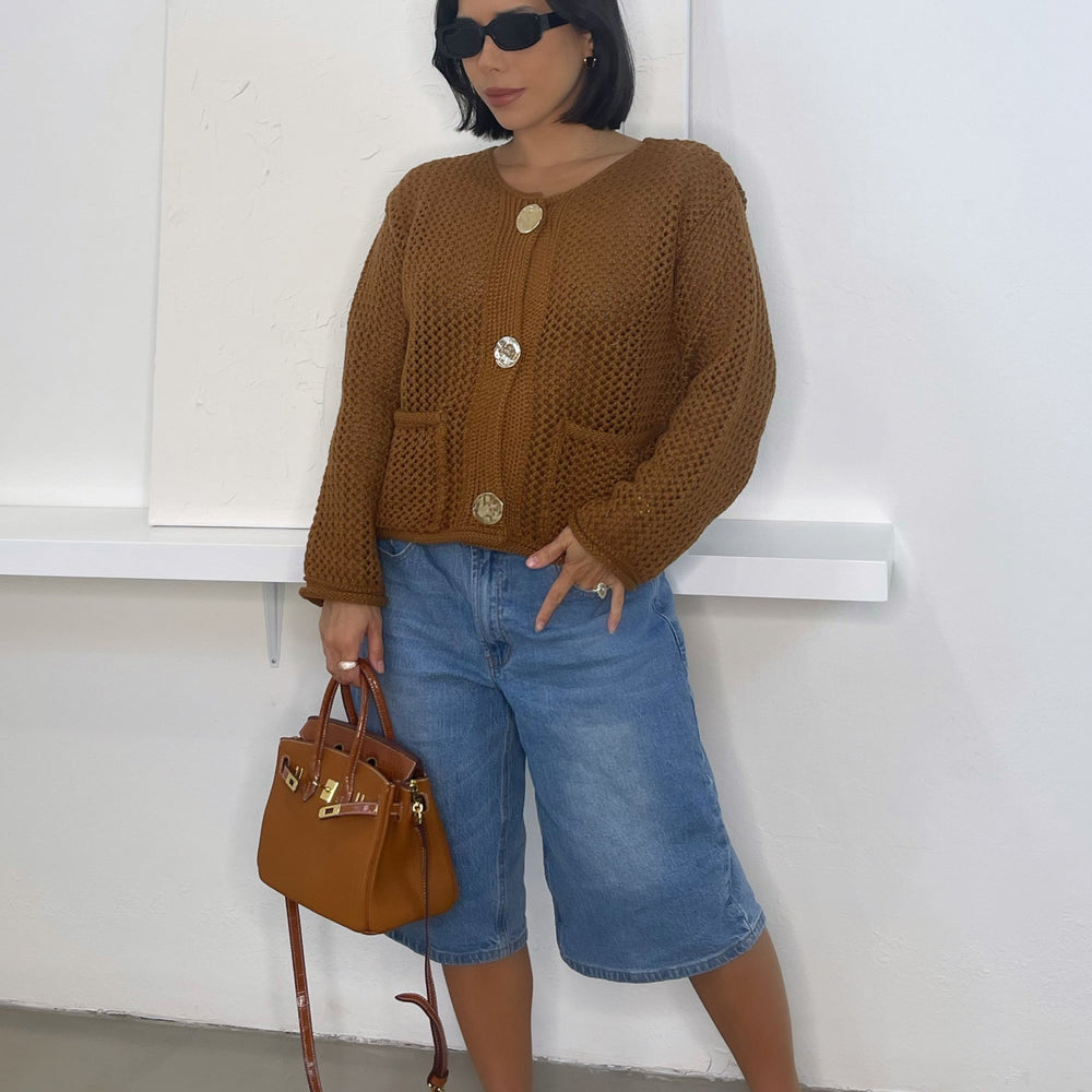 
                      
                        Bella Chunky Knit Cardigan - Cognac - Trice Boutique
                      
                    