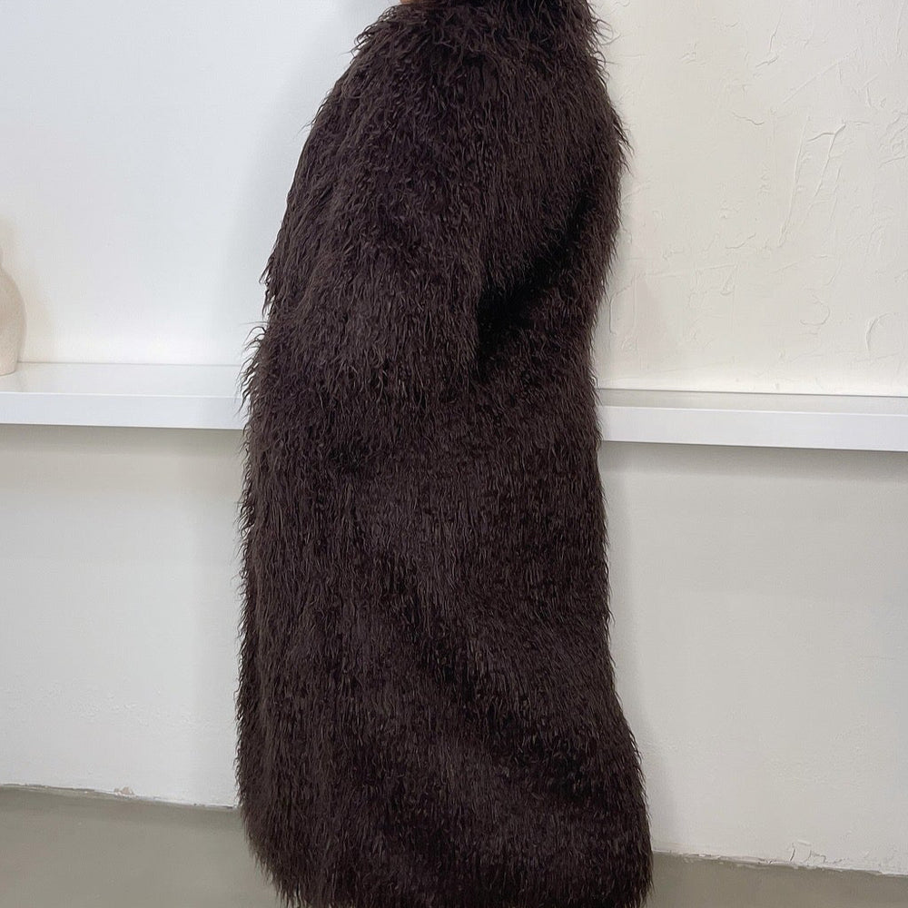 
                      
                        Sloane Faux Fur Coat - Brown
                      
                    